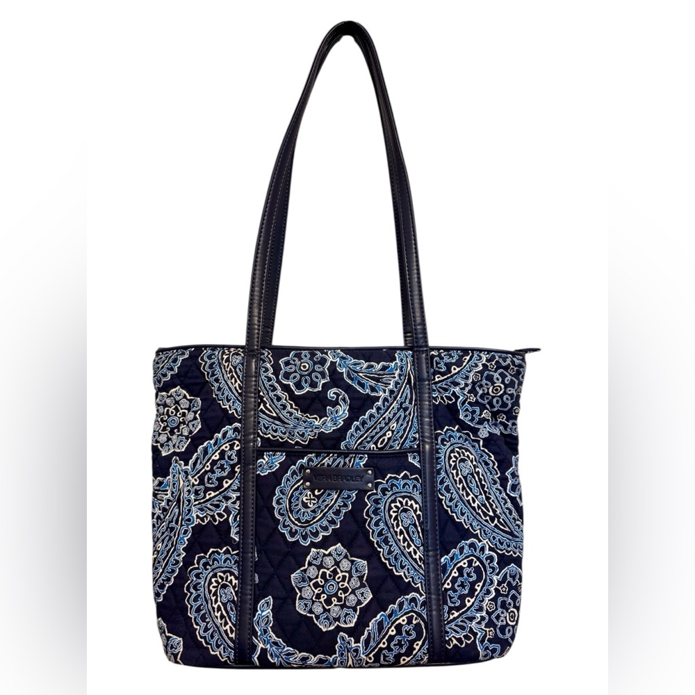 Vera Bradley Dark Blue Paisley Tote